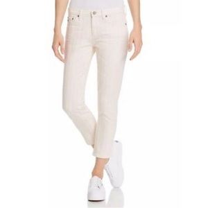 Ag Prima Crop Straight Jean Pink/white 32
